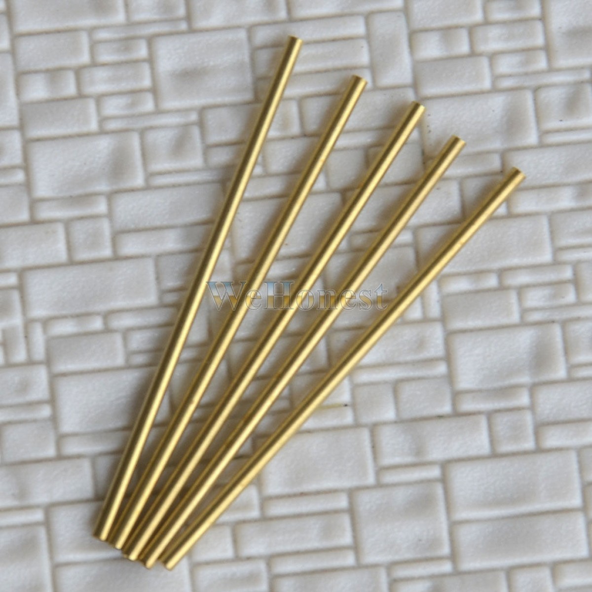 12  x  ultra slim Brass Pipe Copper Pipe Copper Tube Φ1.3mm x 40mm